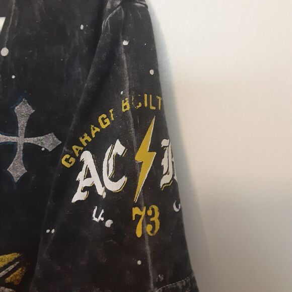 Affliction Womans Small American Customs Motor Club Native American Skull - Picture 4 of 8